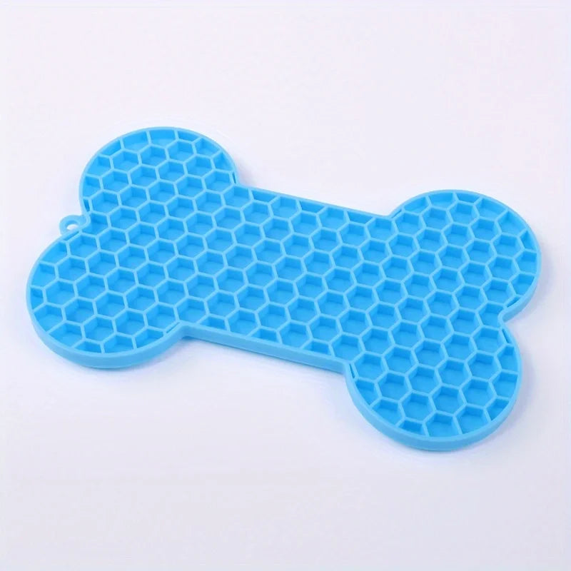 Dog Slow Food Pad Bone Silicone Pet Licking Pad Mat Placemats Pet Supplies Feeding Dog Cats Dogs Supplies