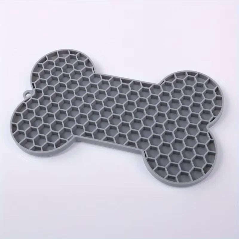 Dog Slow Food Pad Bone Silicone Pet Licking Pad Mat Placemats Pet Supplies Feeding Dog Cats Dogs Supplies