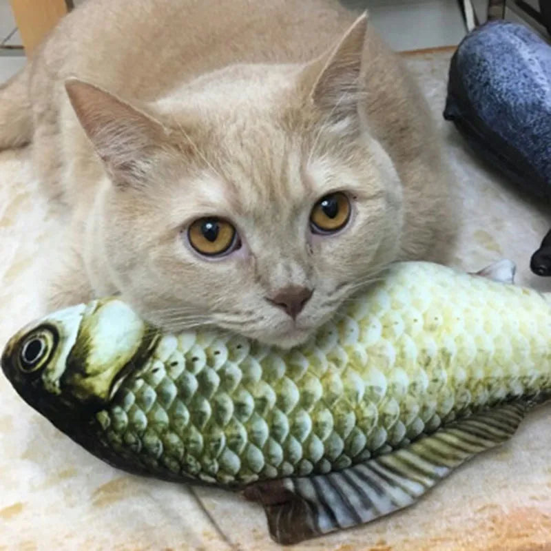 Simulation Fish Cat Toys Soft Plush Catnip Toy Interactive Cat Toys Gifts Funny 3D Fish Shape Doll Pet Supplies