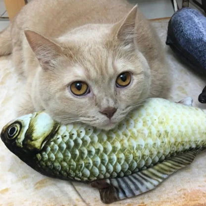 Simulation Fish Cat Toys Soft Plush Catnip Toy Interactive Cat Toys Gifts Funny 3D Fish Shape Doll Pet Supplies
