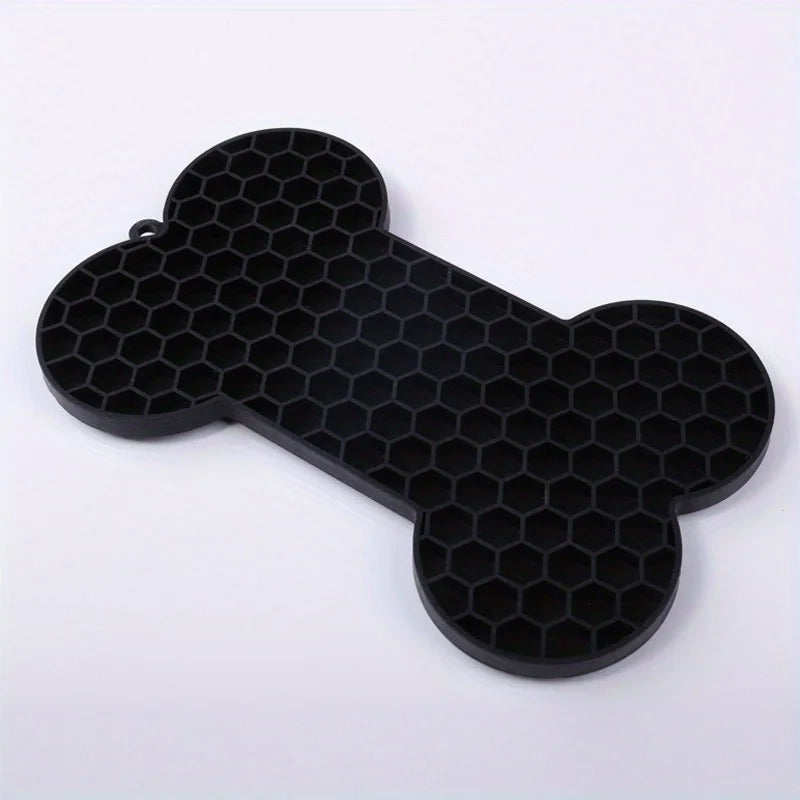 Dog Slow Food Pad Bone Silicone Pet Licking Pad Mat Placemats Pet Supplies Feeding Dog Cats Dogs Supplies