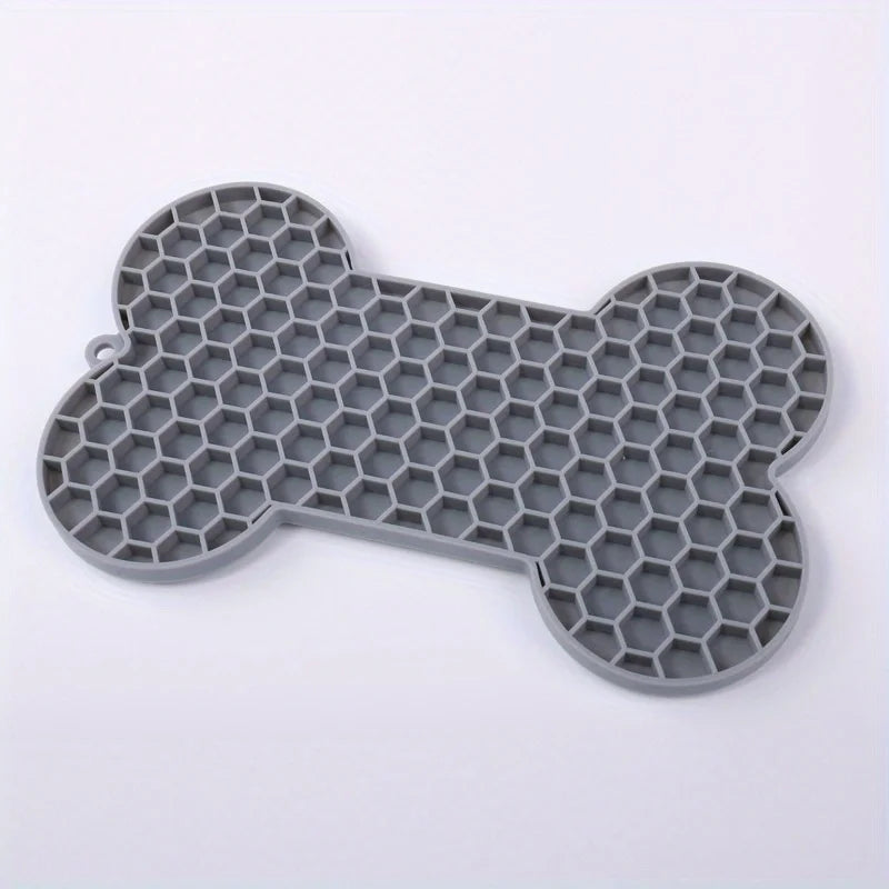 Dog Slow Food Pad Bone Silicone Pet Licking Pad Mat Placemats Pet Supplies Feeding Dog Cats Dogs Supplies