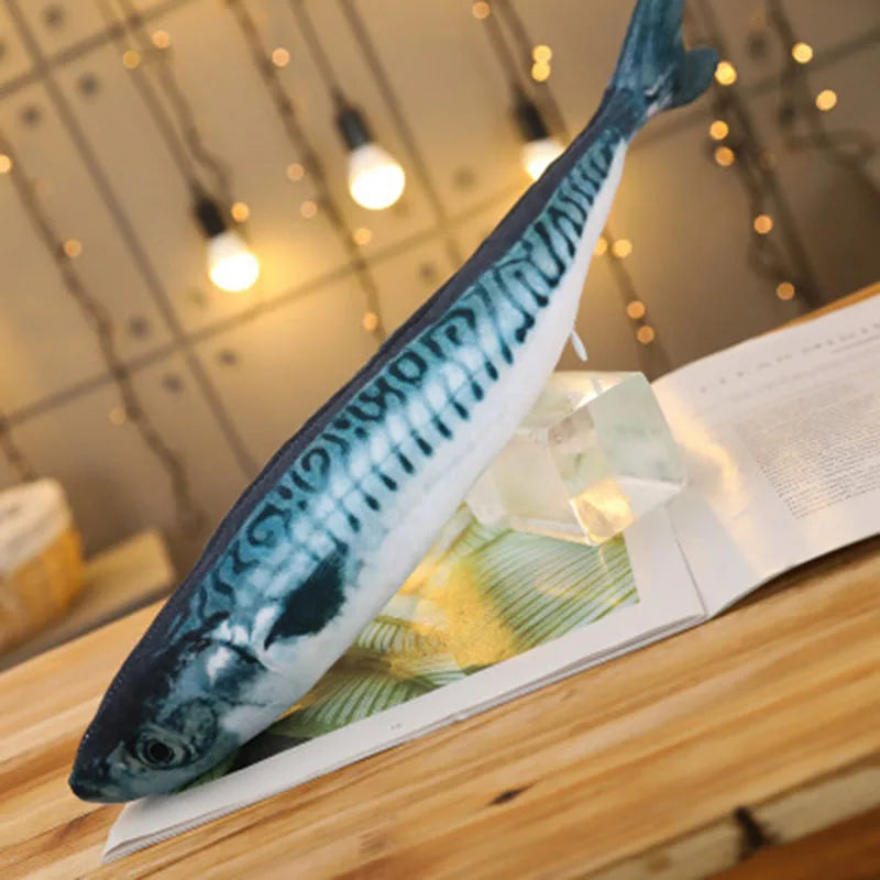 Simulation Fish Cat Toys Soft Plush Catnip Toy Interactive Cat Toys Gifts Funny 3D Fish Shape Doll Pet Supplies